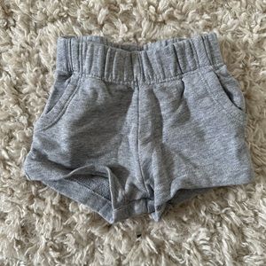 LIKE NEW Grey Baby Shorts by Hanna Andersson Size 0-3 Months